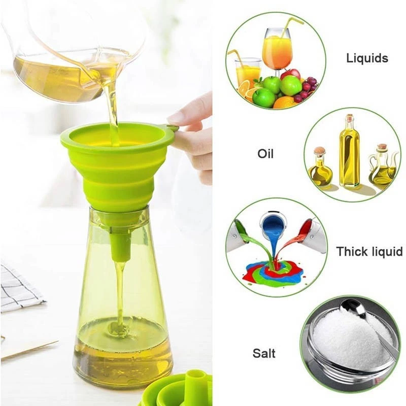 collapsible silicone funnel
